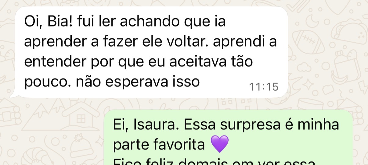Depoimento real de aluna 4